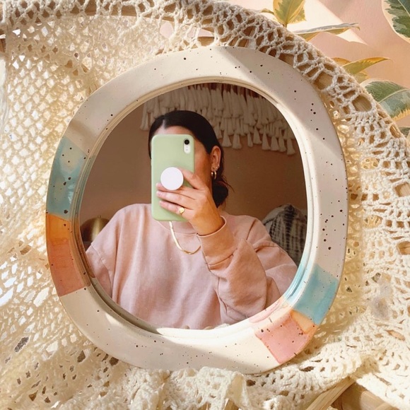 Urban Outfitters Home Ceramic Mirror - Picture 1 of 9
